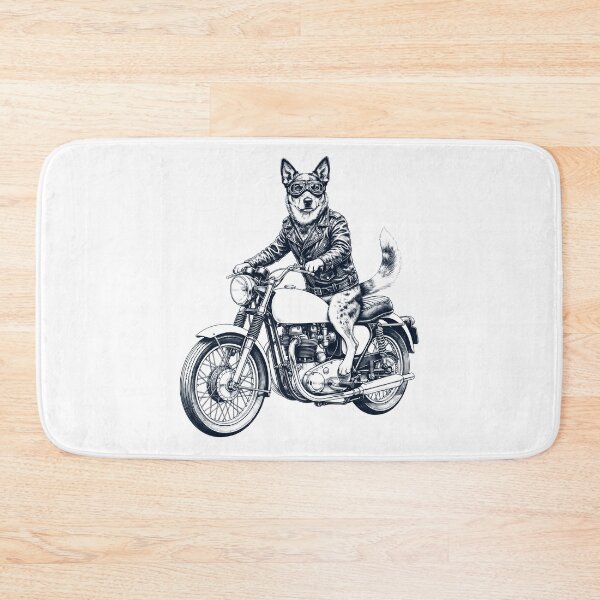Item preview, Funny Texas Heeler Motorcycle Motorbike Dog Lover designed and sold by dian-rody-crest.