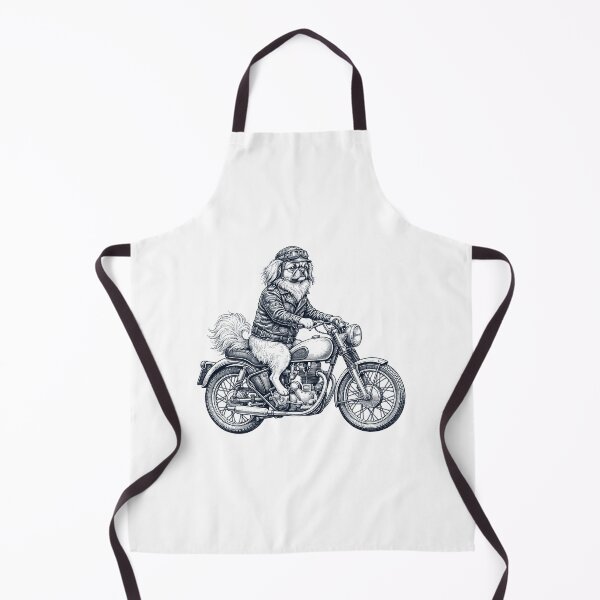 Item preview, Funny Tibetan Spaniel Motorcycle Motorbike Dog Lover designed and sold by dian-rody-crest.