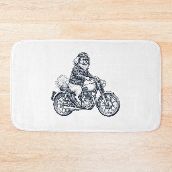 Item preview, Funny Tibetan Spaniel Motorcycle Motorbike Dog Lover designed and sold by dian-rody-crest.