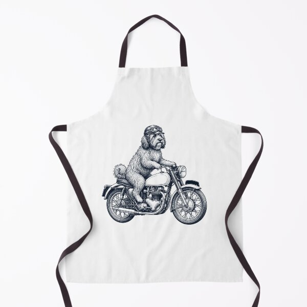 Item preview, Funny Tibetan Terrier Motorcycle Motorbike Dog Lover designed and sold by dian-rody-crest.