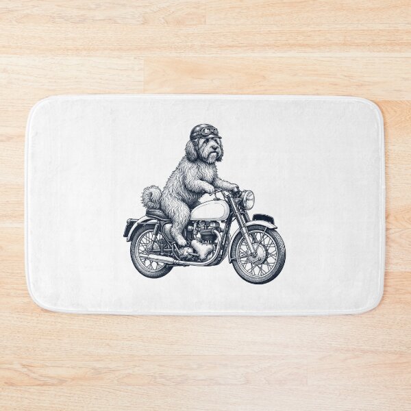 Item preview, Funny Tibetan Terrier Motorcycle Motorbike Dog Lover designed and sold by dian-rody-crest.