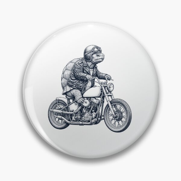 Item preview, Funny Tortoise Motorcycle Motorbike Animal Lover designed and sold by dian-rody-crest.