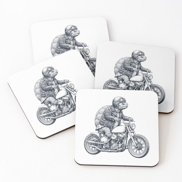 Item preview, Funny Tortoise Motorcycle Motorbike Animal Lover designed and sold by dian-rody-crest.