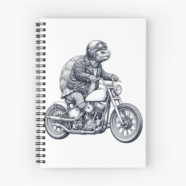 Item preview, Funny Tortoise Motorcycle Motorbike Animal Lover designed and sold by dian-rody-crest.