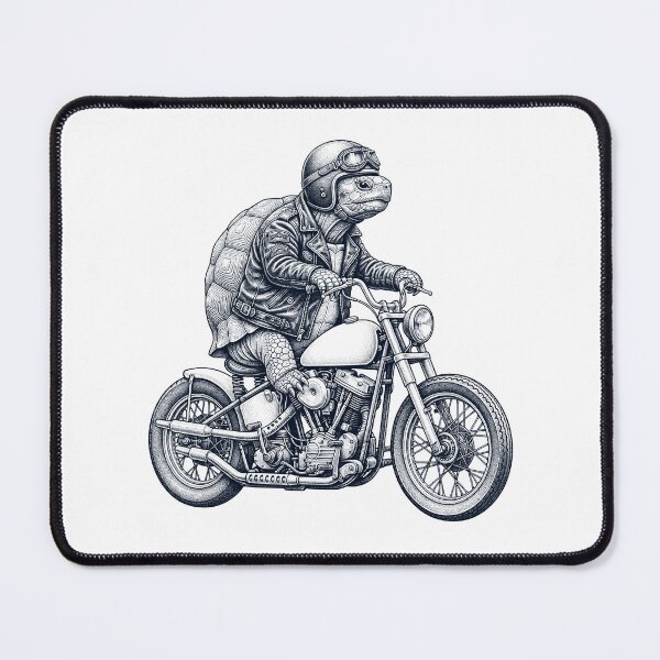 Item preview, Funny Tortoise Motorcycle Motorbike Animal Lover designed and sold by dian-rody-crest.
