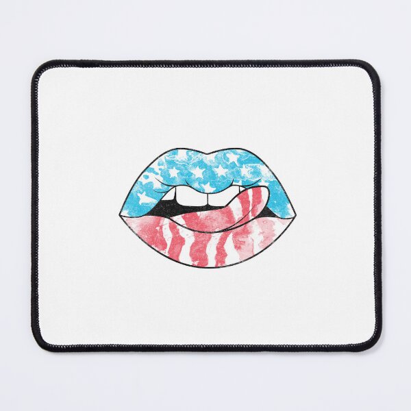 Item preview, American Flag Lips Vintage Patriotic USA Graphic designed and sold by The secret storage room.
