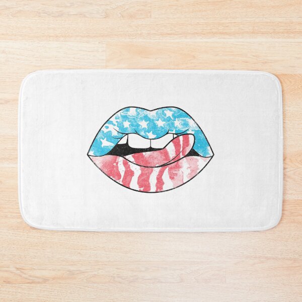 Item preview, American Flag Lips Vintage Patriotic USA Graphic designed and sold by The secret storage room.