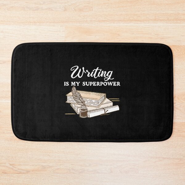 Item preview, Writing is My Superpower Book Quill Inkwell Scroll Design designed and sold by siravoloneg.