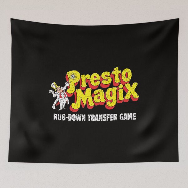 Artikelvorschau, Presto Magix Rub-Down Transfer Game Retro Nostalgia entworfen und verkauft von CoconutBoys.