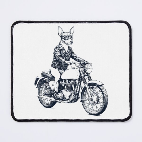 Item preview, Funny Toy Fox Terrier Motorcycle Motorbike Dog Lover designed and sold by dian-rody-crest.
