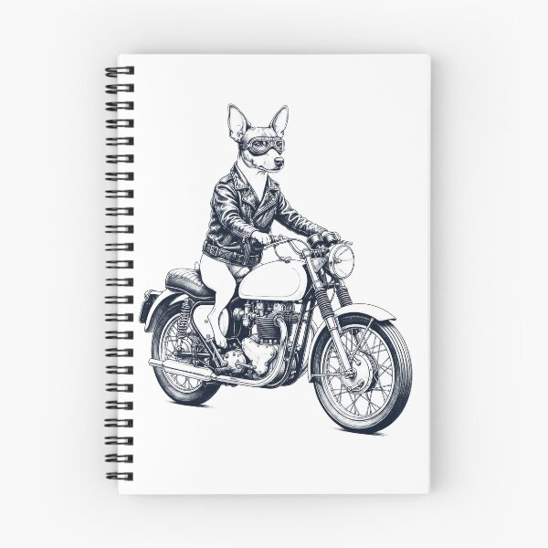 Item preview, Funny Toy Fox Terrier Motorcycle Motorbike Dog Lover designed and sold by dian-rody-crest.