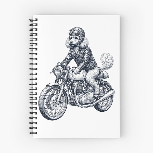 Item preview, Funny Toy Poodle Motorcycle Motorbike Dog Lover designed and sold by dian-rody-crest.