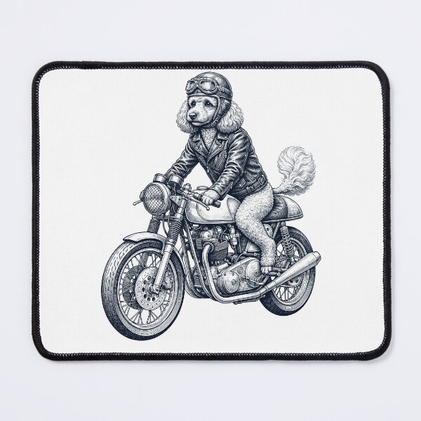 Item preview, Funny Toy Poodle Motorcycle Motorbike Dog Lover designed and sold by dian-rody-crest.