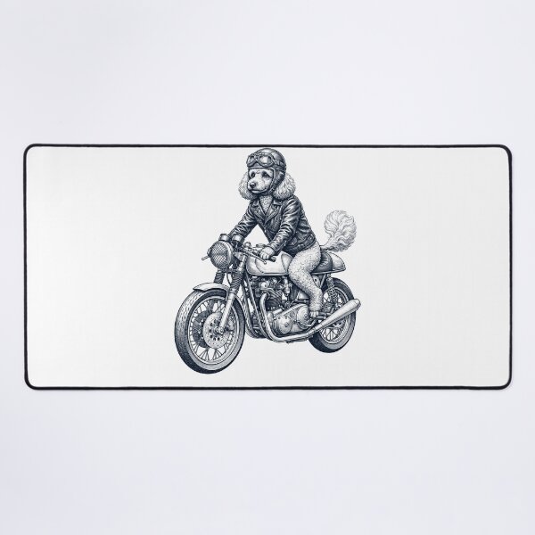 Item preview, Funny Toy Poodle Motorcycle Motorbike Dog Lover designed and sold by dian-rody-crest.