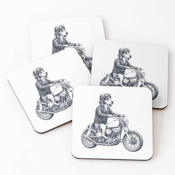 Item preview, Funny Treeing Walker Coonhound Motorcycle Motorbike Dog Lover designed and sold by dian-rody-crest.