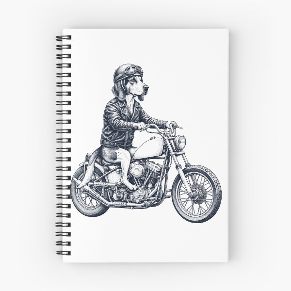 Item preview, Funny Treeing Walker Coonhound Motorcycle Motorbike Dog Lover designed and sold by dian-rody-crest.