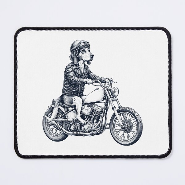 Item preview, Funny Treeing Walker Coonhound Motorcycle Motorbike Dog Lover designed and sold by dian-rody-crest.