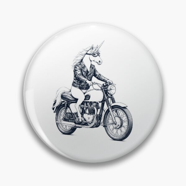 Item preview, Funny Unicorn Motorcycle Motorbike Animal Lover designed and sold by dian-rody-crest.