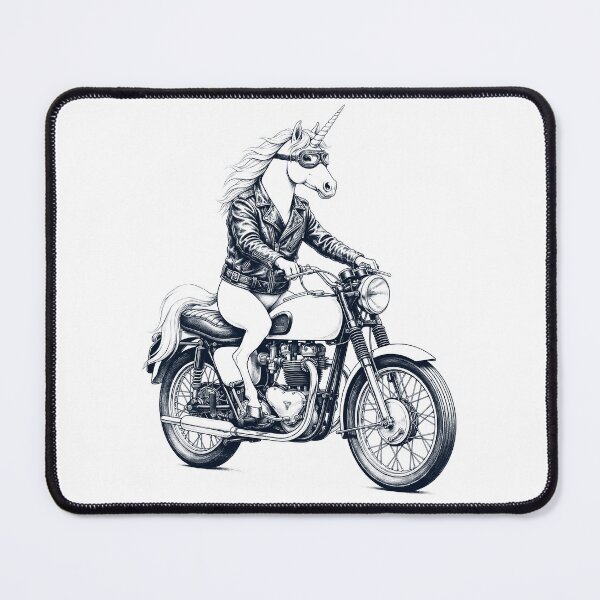 Item preview, Funny Unicorn Motorcycle Motorbike Animal Lover designed and sold by dian-rody-crest.