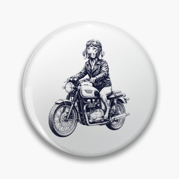 Item preview, Funny Vizsla Motorcycle Motorbike Dog Lover designed and sold by dian-rody-crest.
