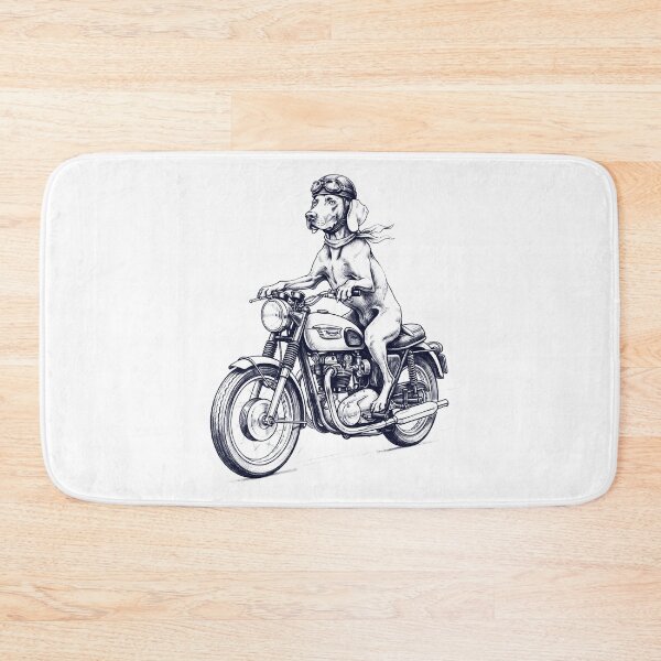 Item preview, Funny Weimaraner Motorcycle Motorbike Dog Lover designed and sold by dian-rody-crest.