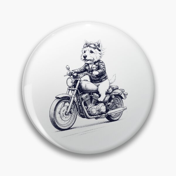 Artikelvorschau, Lustiger West Highland White Terrier Motorrad Hundeliebhaber entworfen und verkauft von dian-rody-crest.