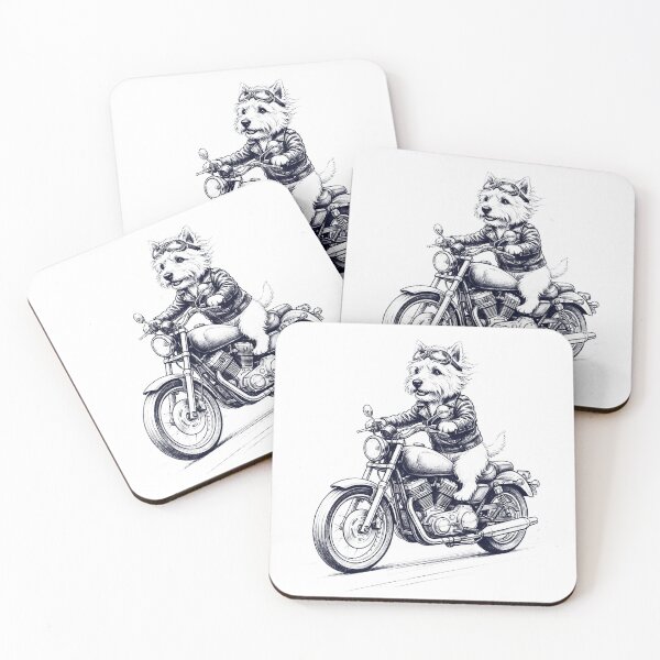 Artikelvorschau, Lustiger West Highland White Terrier Motorrad Hundeliebhaber entworfen und verkauft von dian-rody-crest.