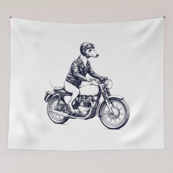 Item preview, Funny Whippet Motorcycle Motorbike Dog Lover designed and sold by dian-rody-crest.