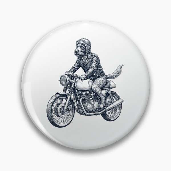 Item preview, Funny Wirehaired Pointing Griffon Motorcycle Motorbike Dog Lover designed and sold by dian-rody-crest.