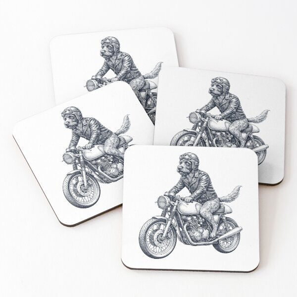 Item preview, Funny Wirehaired Pointing Griffon Motorcycle Motorbike Dog Lover designed and sold by dian-rody-crest.