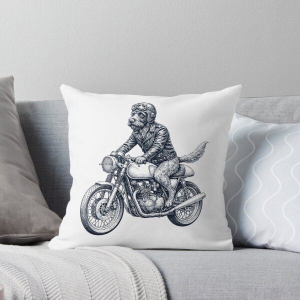 Item preview, Funny Wirehaired Pointing Griffon Motorcycle Motorbike Dog Lover designed and sold by dian-rody-crest.
