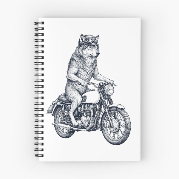 Item preview, Funny Wolf Motorcycle Motorbike Animal Lover designed and sold by dian-rody-crest.
