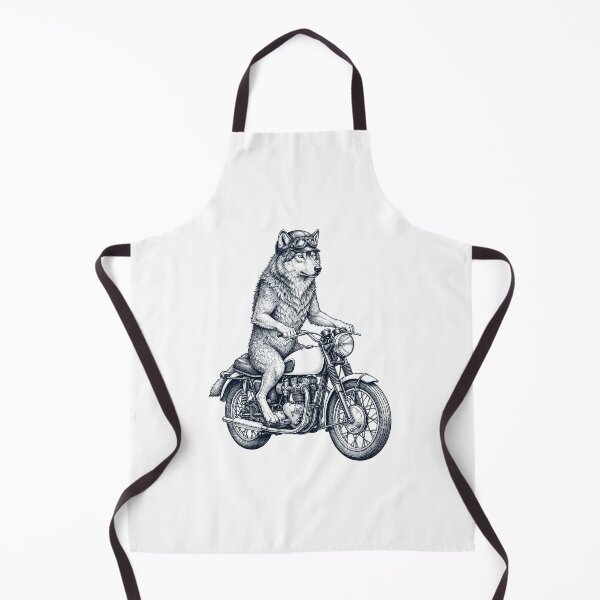 Item preview, Funny Wolf Motorcycle Motorbike Animal Lover designed and sold by dian-rody-crest.