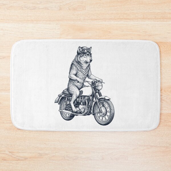 Item preview, Funny Wolf Motorcycle Motorbike Animal Lover designed and sold by dian-rody-crest.