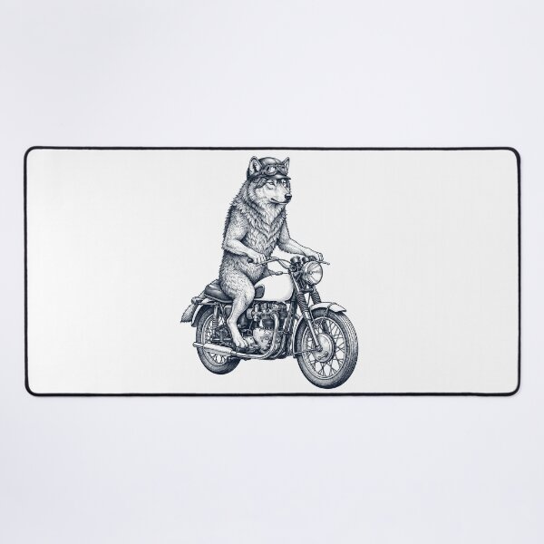 Item preview, Funny Wolf Motorcycle Motorbike Animal Lover designed and sold by dian-rody-crest.