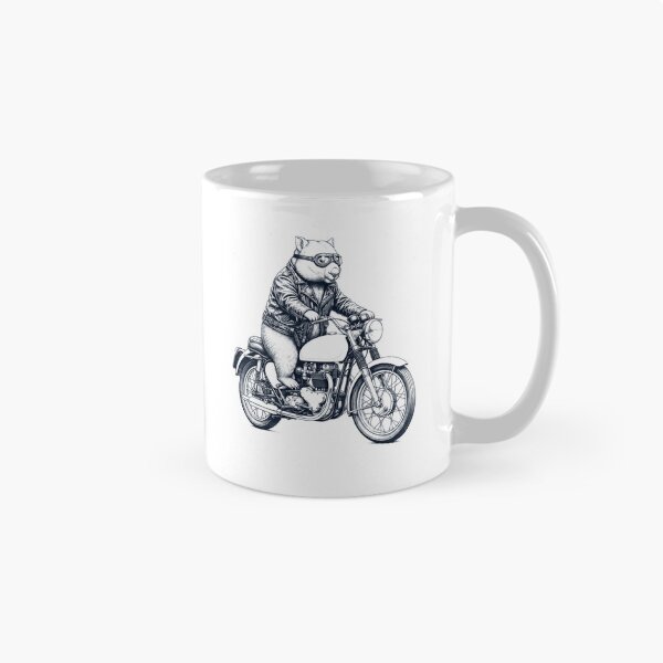 Item preview, Funny Wombat Motorcycle Motorbike Animal Lover designed and sold by dian-rody-crest.