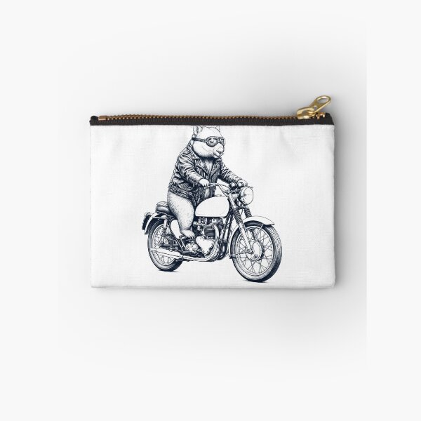 Item preview, Funny Wombat Motorcycle Motorbike Animal Lover designed and sold by dian-rody-crest.