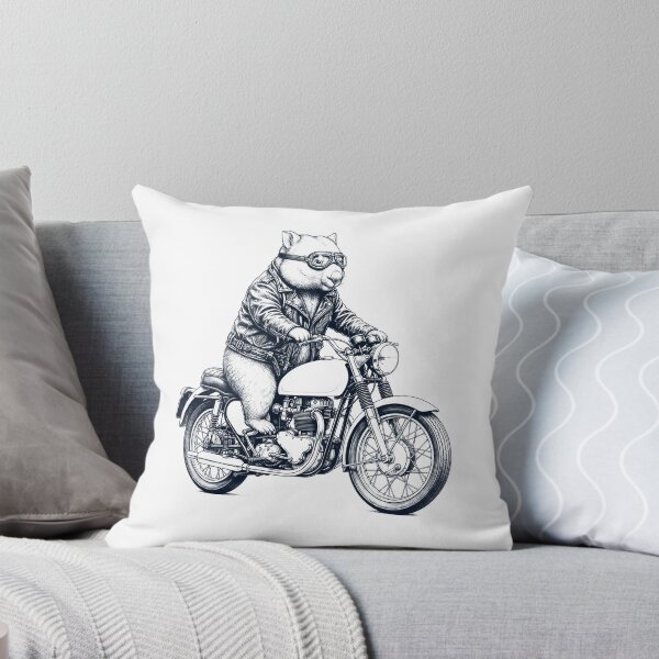 Item preview, Funny Wombat Motorcycle Motorbike Animal Lover designed and sold by dian-rody-crest.