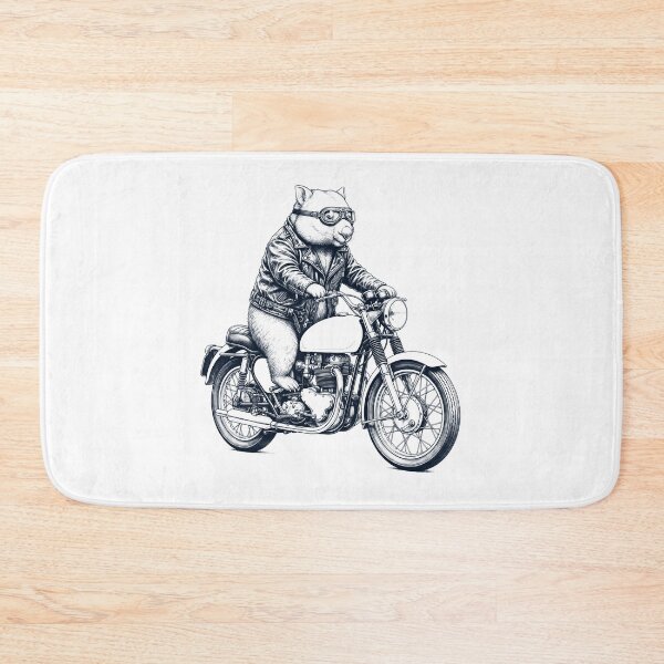 Item preview, Funny Wombat Motorcycle Motorbike Animal Lover designed and sold by dian-rody-crest.