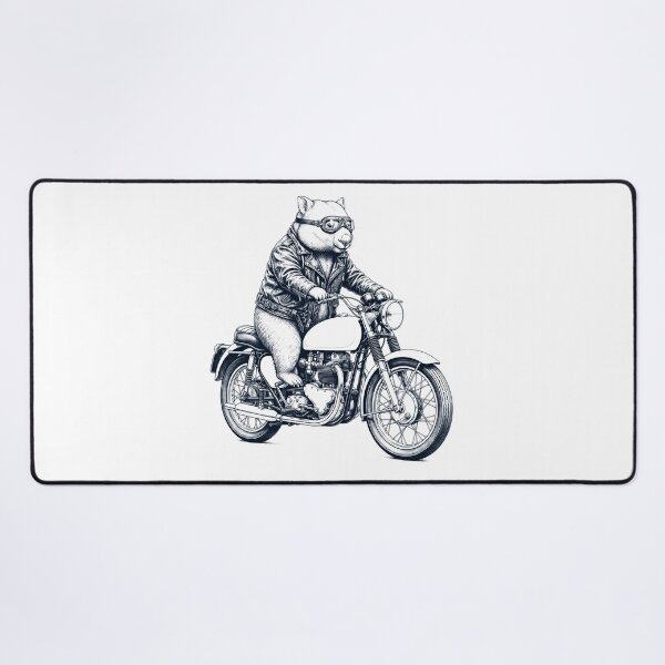 Item preview, Funny Wombat Motorcycle Motorbike Animal Lover designed and sold by dian-rody-crest.
