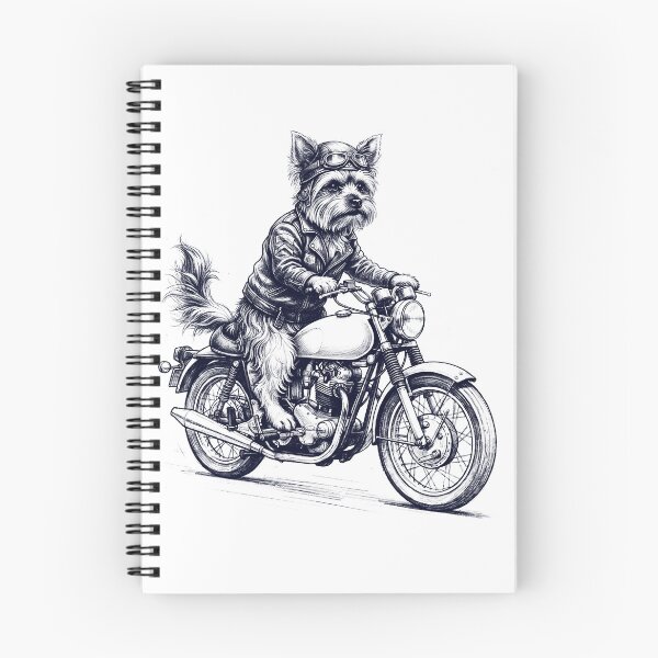 Item preview, Funny Yorkshire Terrier Motorcycle Motorbike Dog Lover designed and sold by dian-rody-crest.