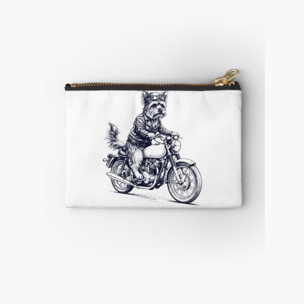 Item preview, Funny Yorkshire Terrier Motorcycle Motorbike Dog Lover designed and sold by dian-rody-crest.