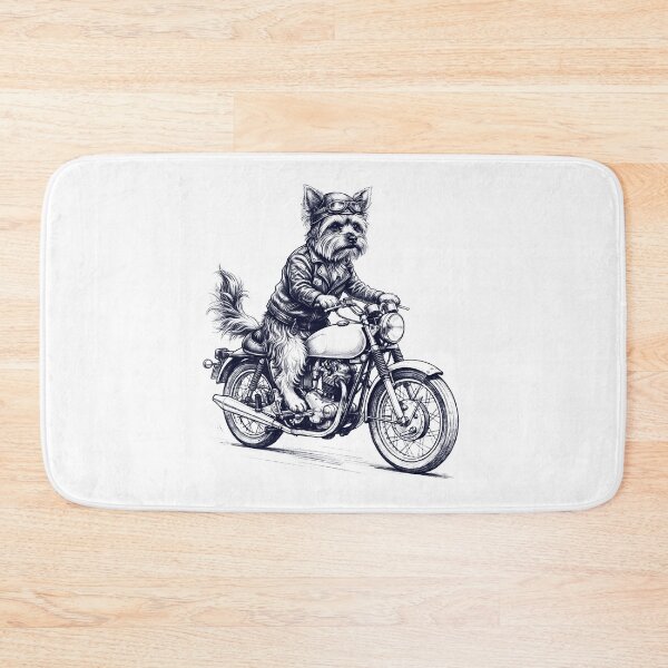 Item preview, Funny Yorkshire Terrier Motorcycle Motorbike Dog Lover designed and sold by dian-rody-crest.