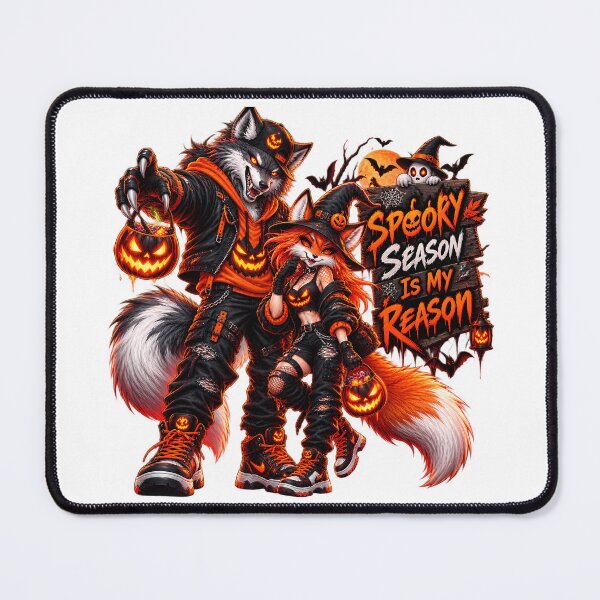 Item preview, Halloween Werewolf Fox Spooky Season Gothic Horror Pumpkin Bats Supernatural Design designed and sold by PRINYOS.