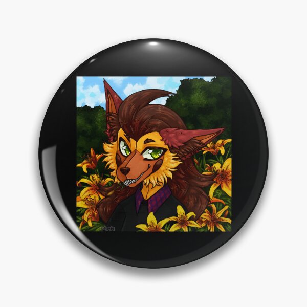 Item preview, Furry Character in Floral Background designed and sold by Catsi-Nook-Art.