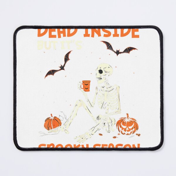 Item preview, Dead-Inside But Its Spooky Season Halloween Skeleton Pumpkin T-Shirt designed and sold by Atros.