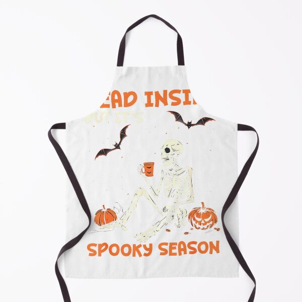 Item preview, Dead-Inside But Its Spooky Season Halloween Skeleton Pumpkin T-Shirt designed and sold by Atros.