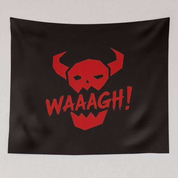 Item preview, Red WAAAGH! Skull Horns  designed and sold by FlipStrawSpot.