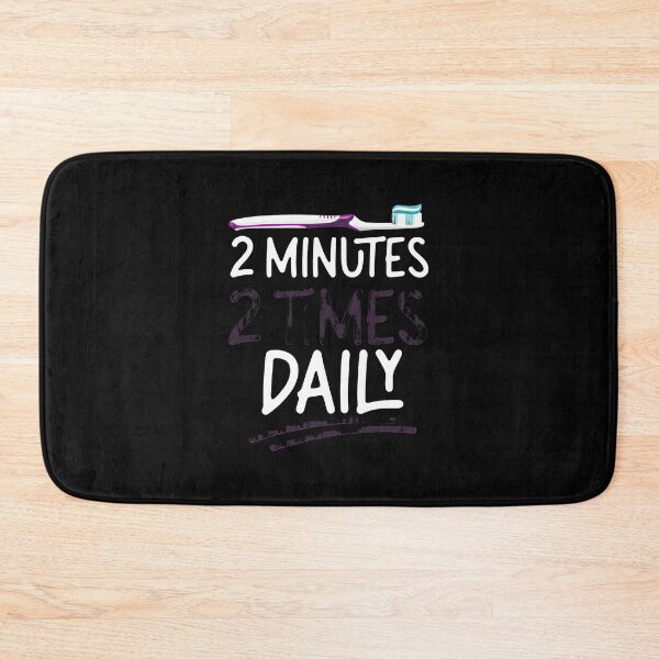 Item preview, 2 Minutes 2 Times Daily Toothbrush Dental Hygiene Reminder designed and sold by bluterowey.
