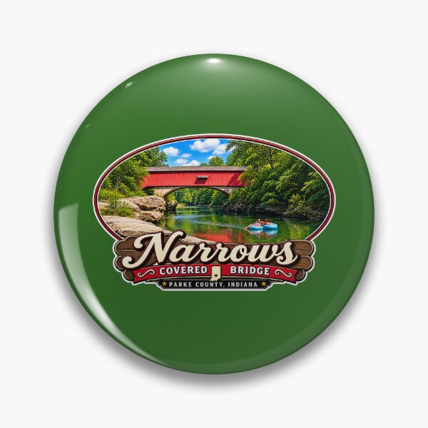 Item preview, Narrows Covered Bridge - Americana Series designed and sold by gotucoveredart.